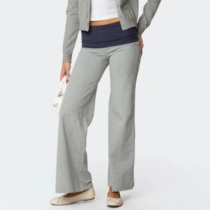 Damskie Spodnie Dresowe z Szerokimi Nogawkami Streetwear Back to School